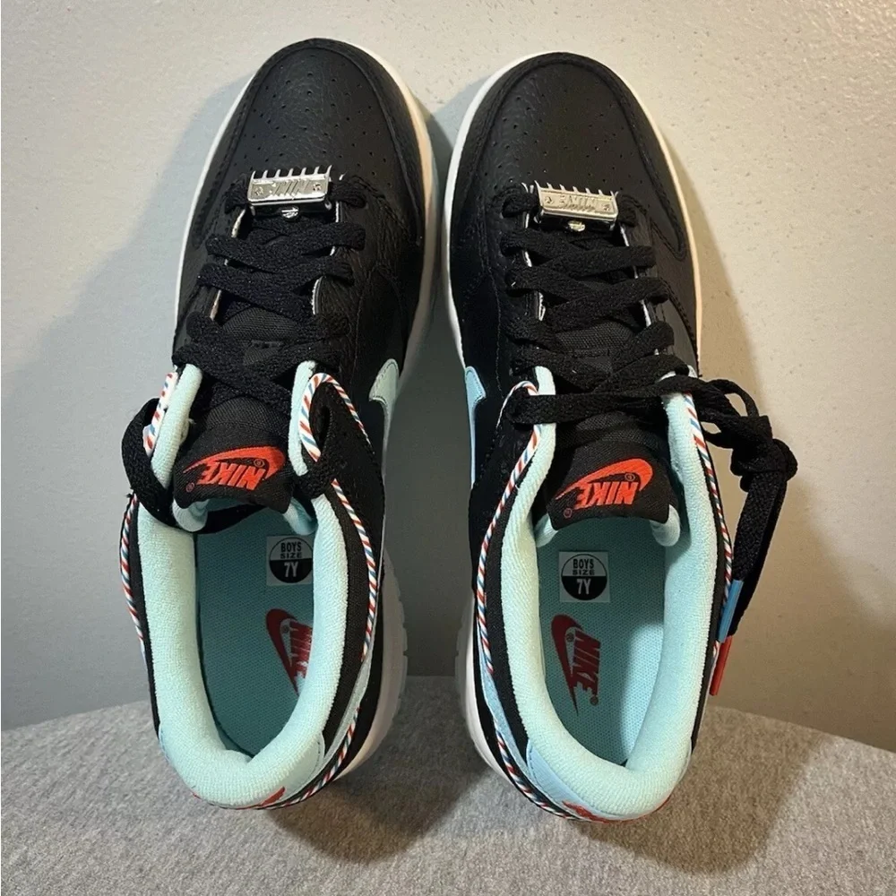 Nike Dunk Low Retro SE (GS) Barber Shop Black Shoe Size 7Y/Women 8.5 DN3351-001 - Picture 8 of 11